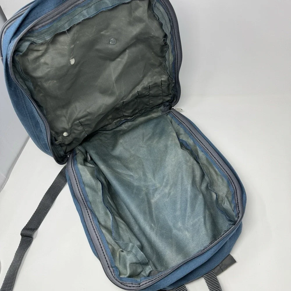 Vintage 90s Jansport Backpack Blue Nylon Made in USA School